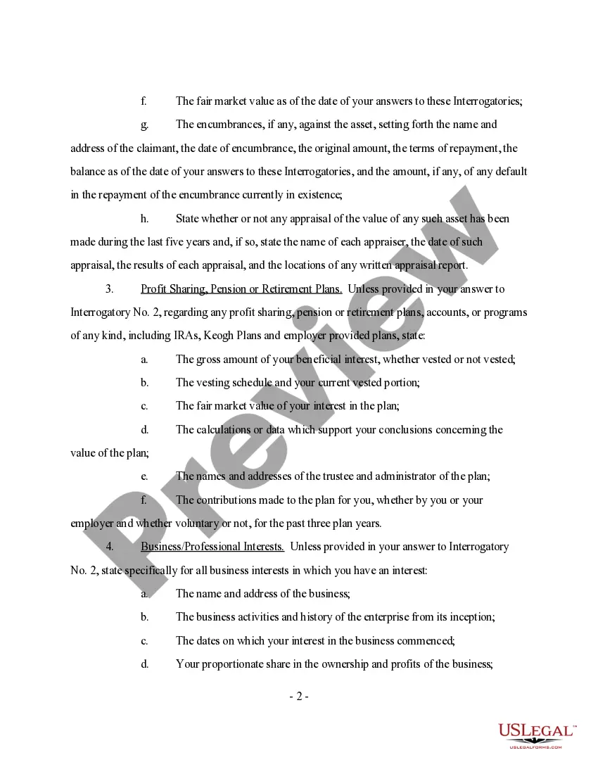 Preview Discovery - Interrogatories