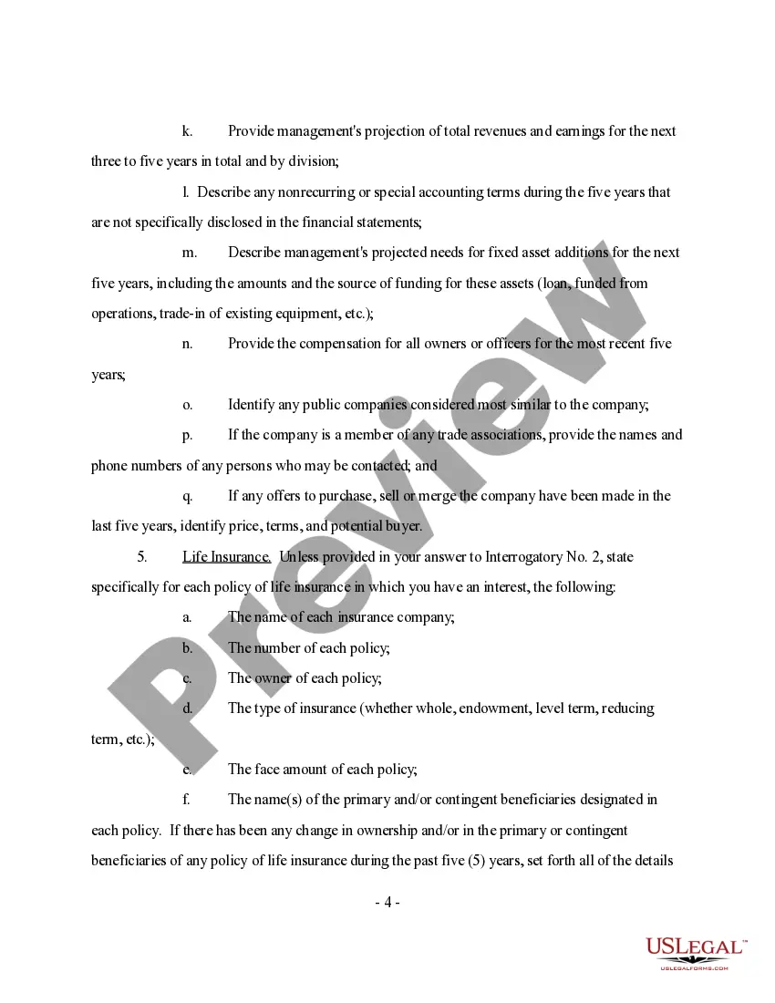 Preview Discovery - Interrogatories