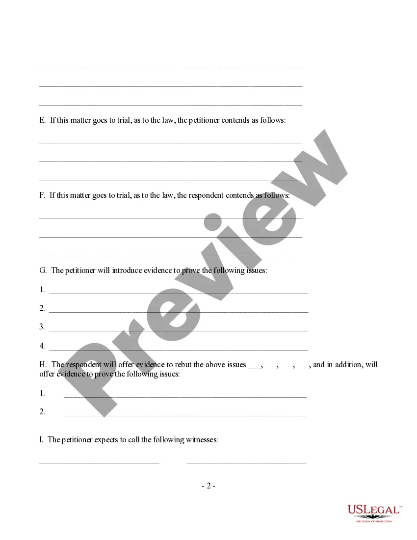 Preview Joint Disposition Conference Report regarding Dissolution