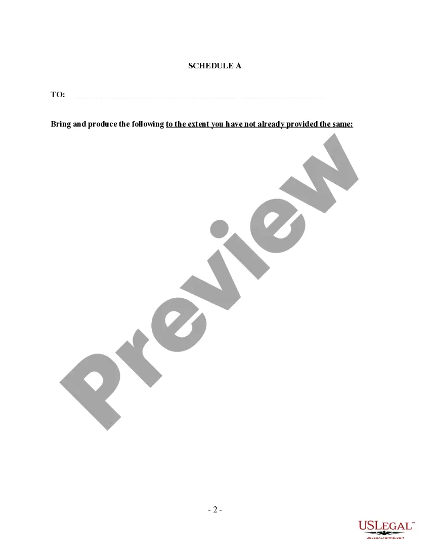 Preview Discovery - Notice of Taking Disposition