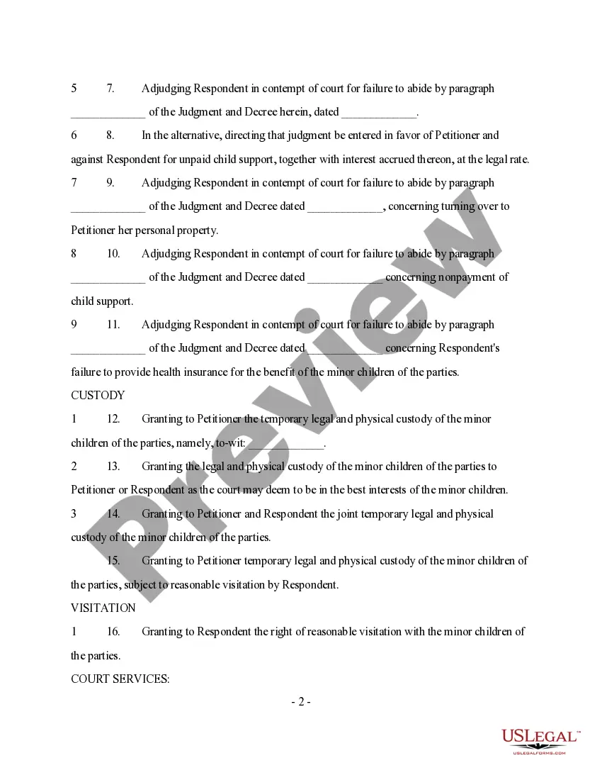 Preview General Denial and Dismissal