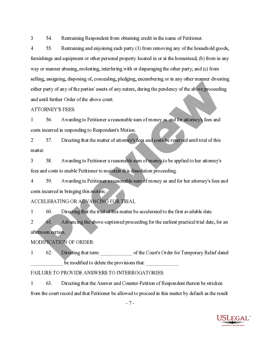 Preview General Denial and Dismissal