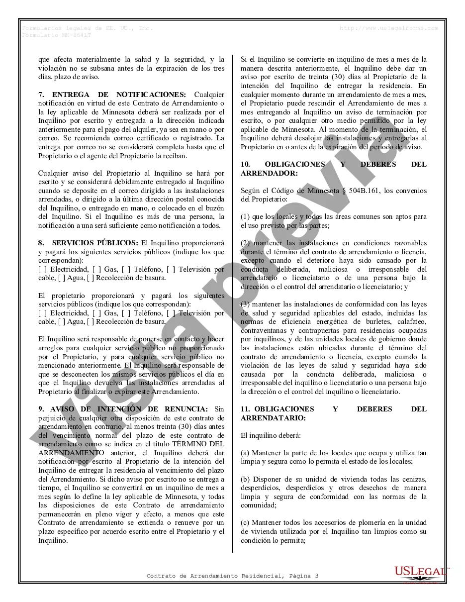 Preview Contrato de arrendamiento de alquiler residencial