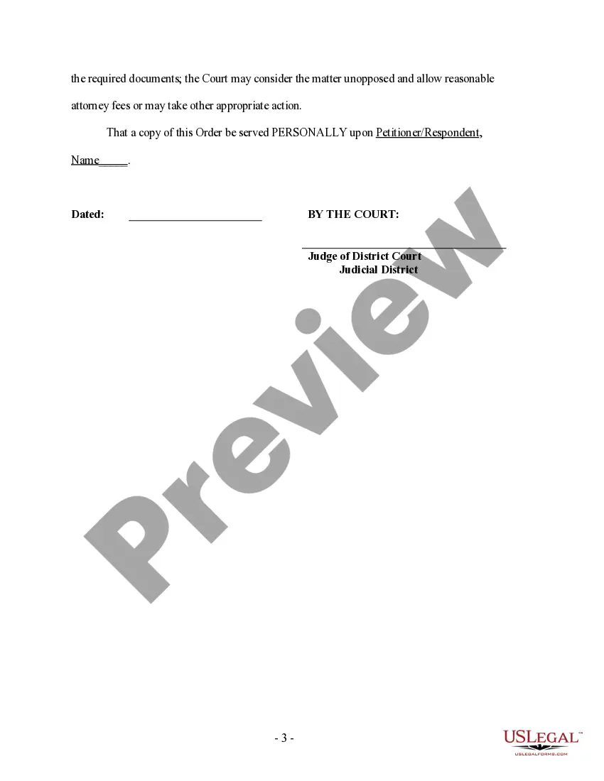 Preview Order to Show Cause and Temporary Restraining Order