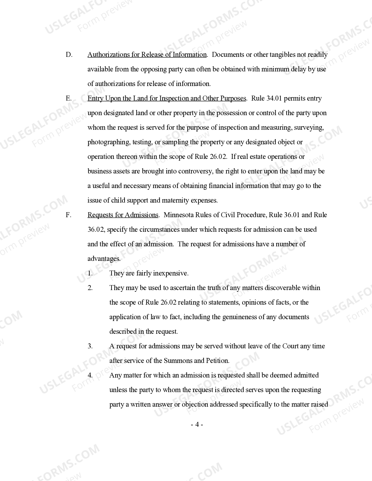 Minnesota Discovery Paternity Action Overview, Tips and Pointers