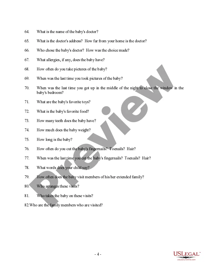 Get Sample Questions to Assist in Determination of who is Primary Caretaker of Child Preview Sample Questions to Assist in Determination of who is Primary Caretaker of Child