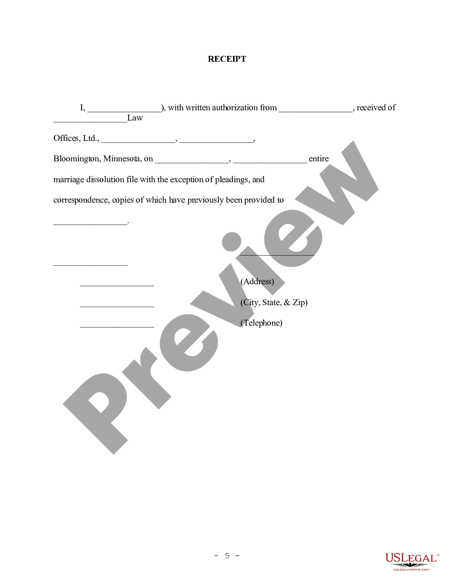 page 4 Acknowledgment of Receipt of Client Records preview