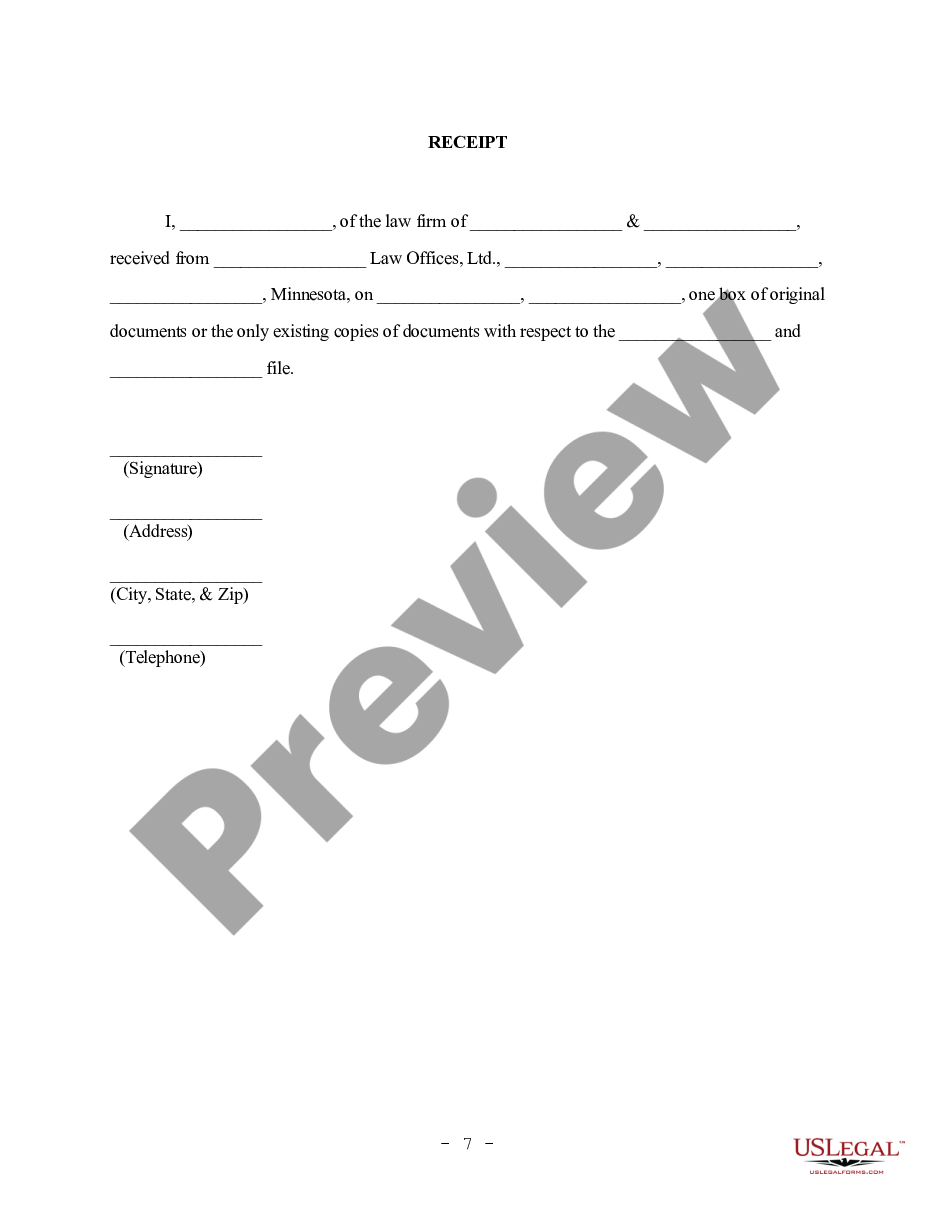 page 6 Acknowledgment of Receipt of Client Records preview