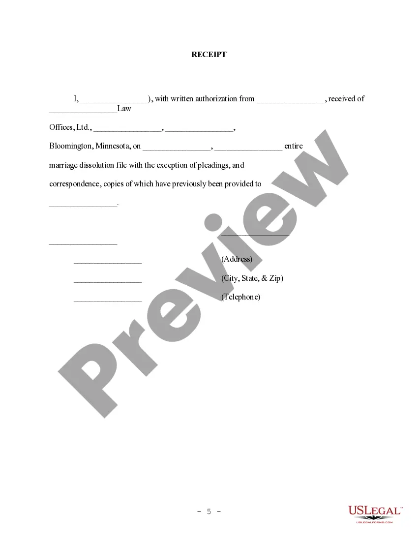 Preview Acknowledgment of Receipt of Client Records