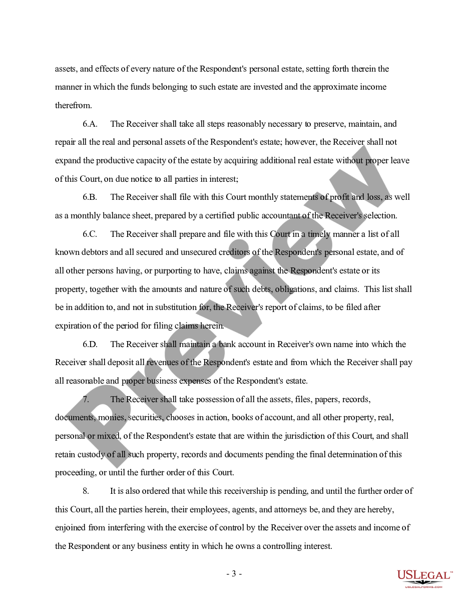 page 2 Stipulation and Order regarding Judgment and Appointment of Receiver preview