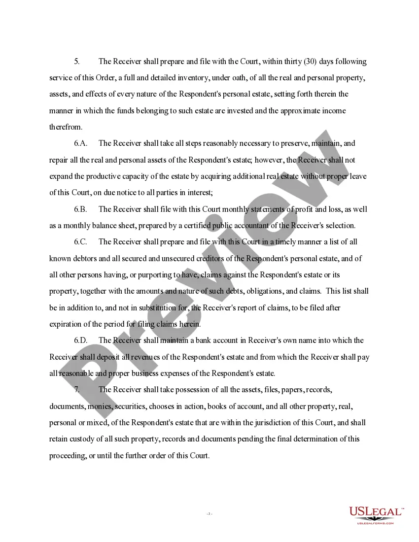 Preview Stipulation and Order regarding Judgment and Appointment of Receiver