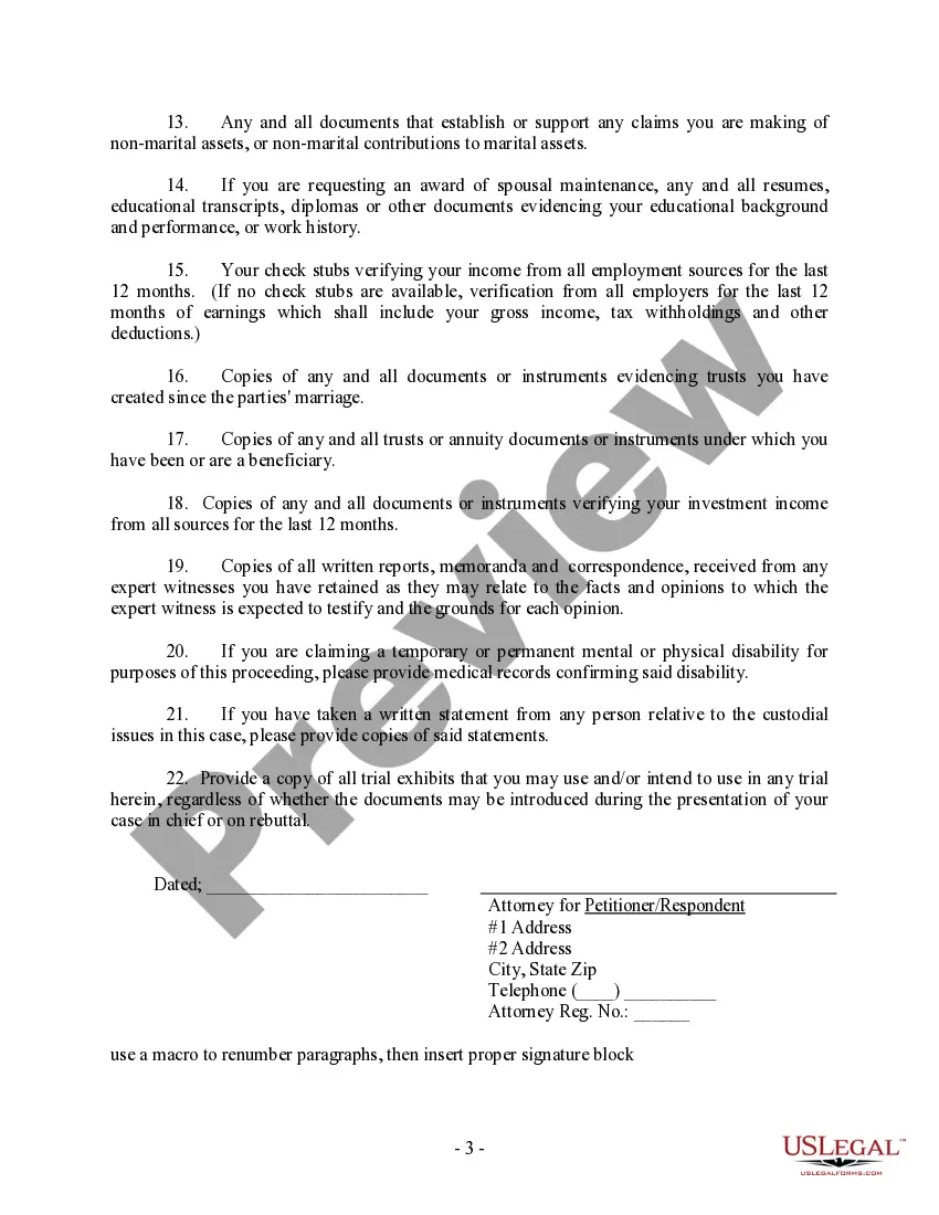 Get Discovery - Request for Inspection and Production of Documents Preview Discovery - Request for Inspection and Production of Documents