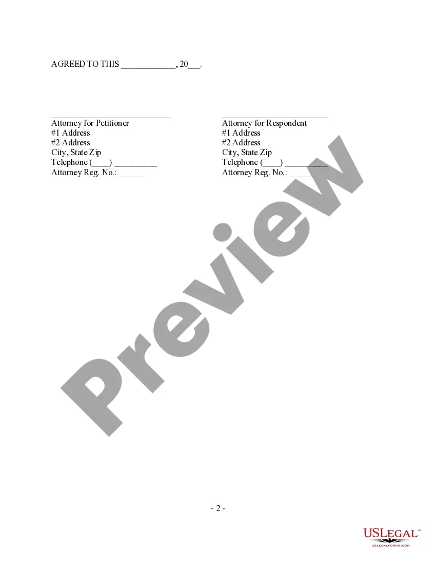 Preview Addendum to Stipulation and Order Amending Judgment and Decree