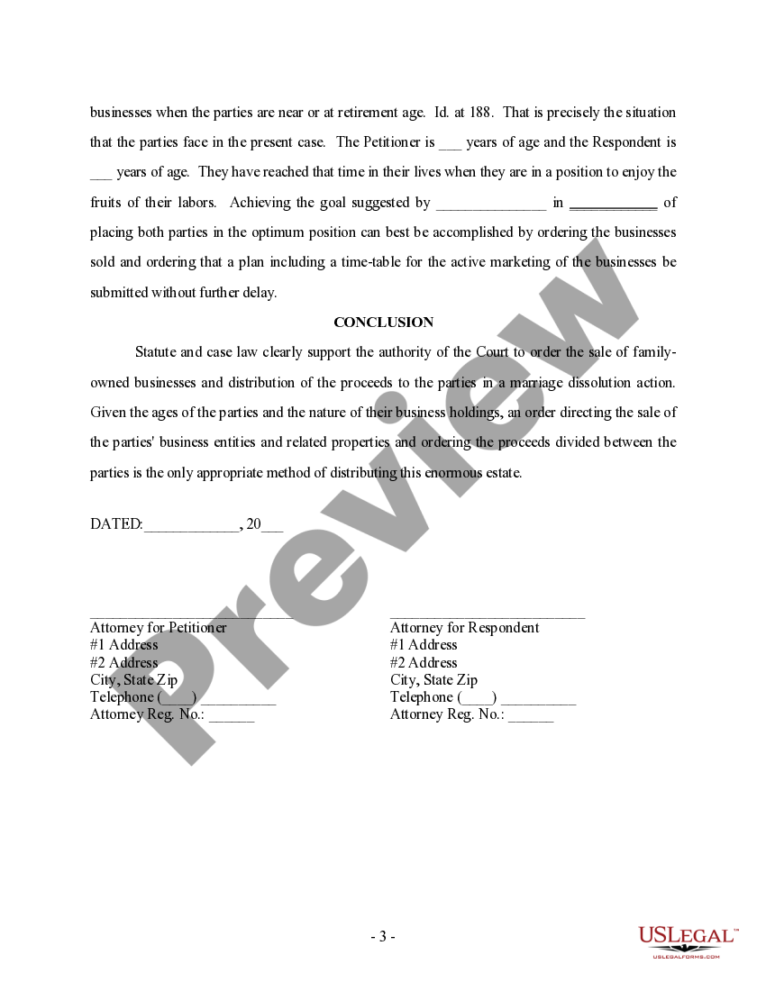 Minneapolis Minnesota Memorandum Regarding Partition and of Family