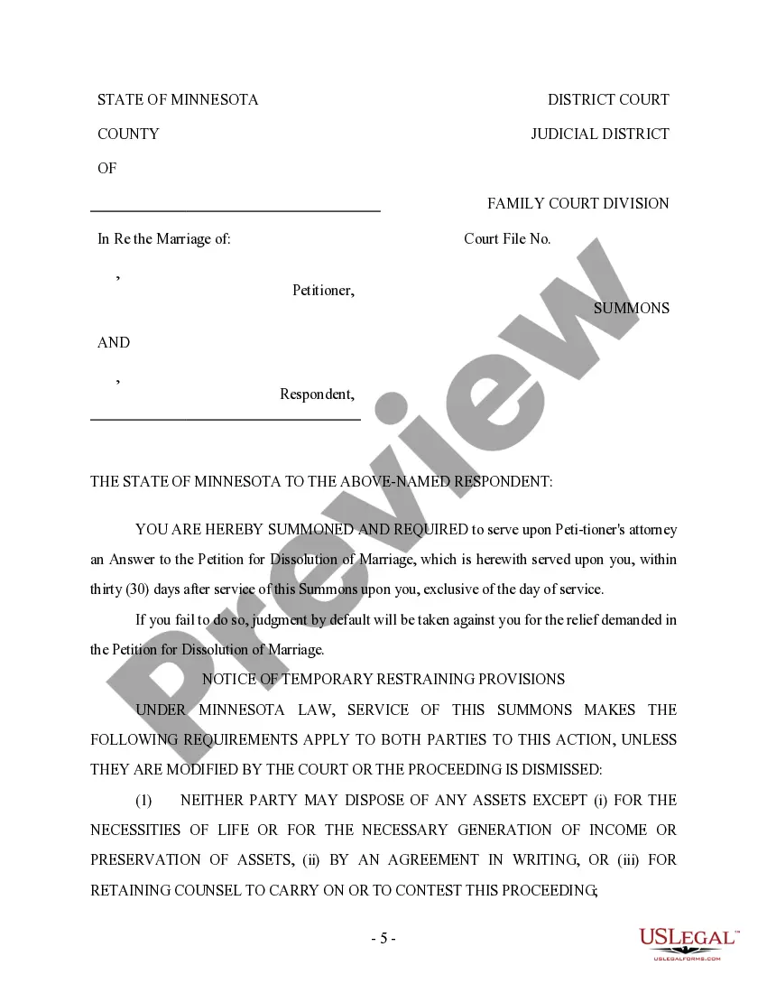 Preview Request for Service by Publication, Affidavit and Summons