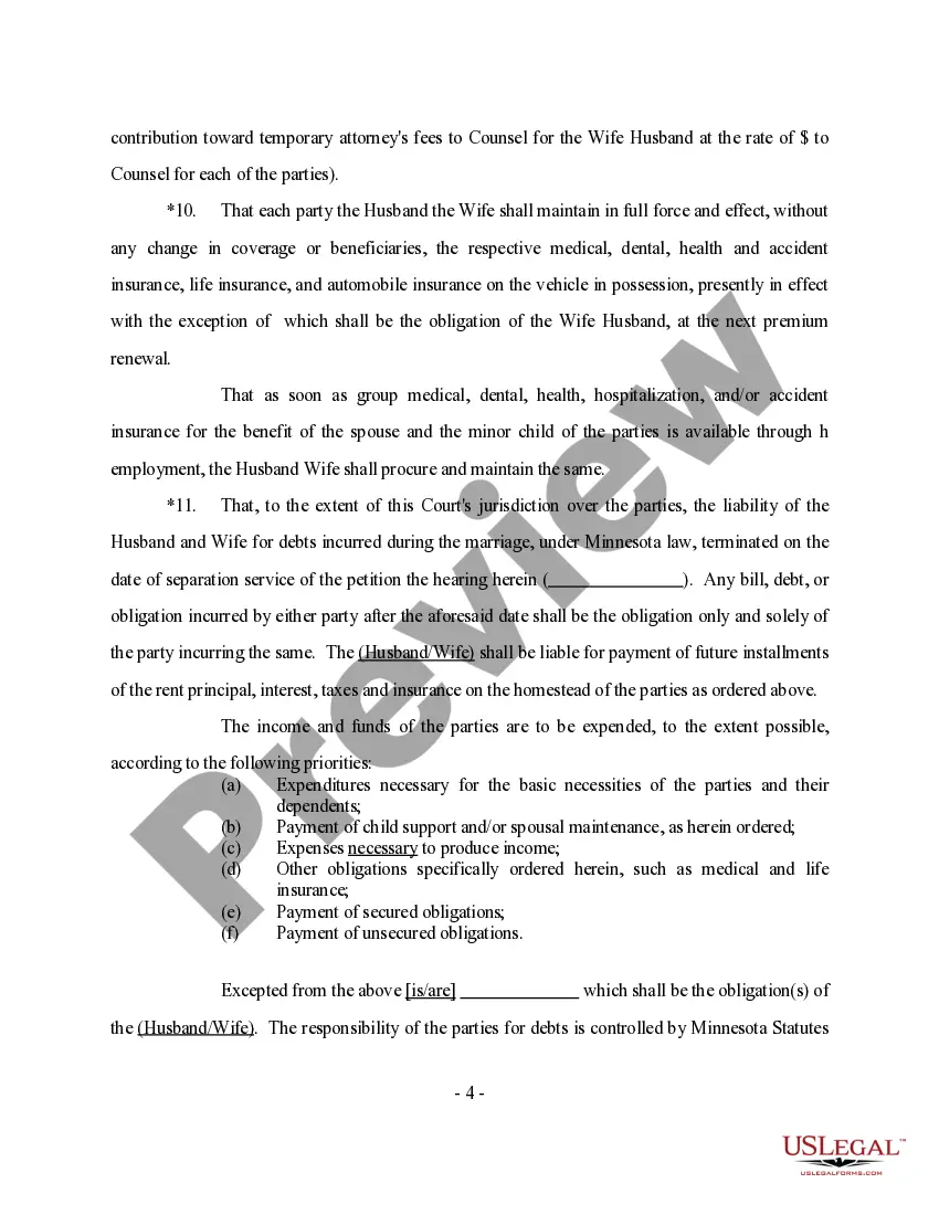 Preview Stipulation and Order for Temporary Relief