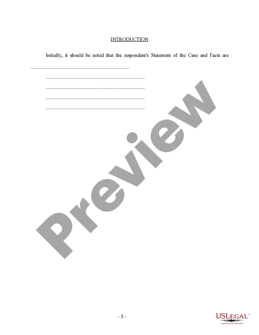 Preview Appellant's Reply Brief and Appendix - template