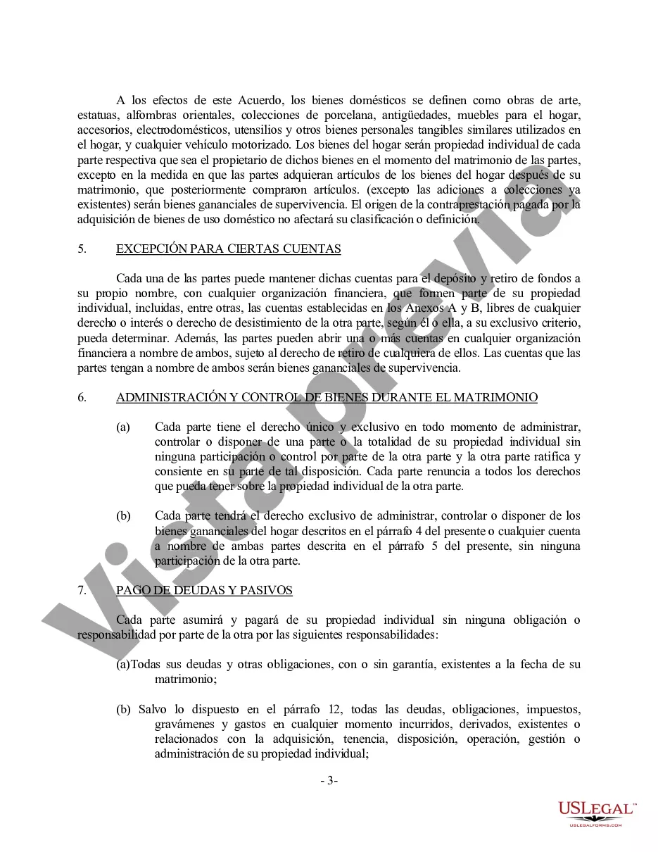 Preview Acuerdo de propiedad prenupcial