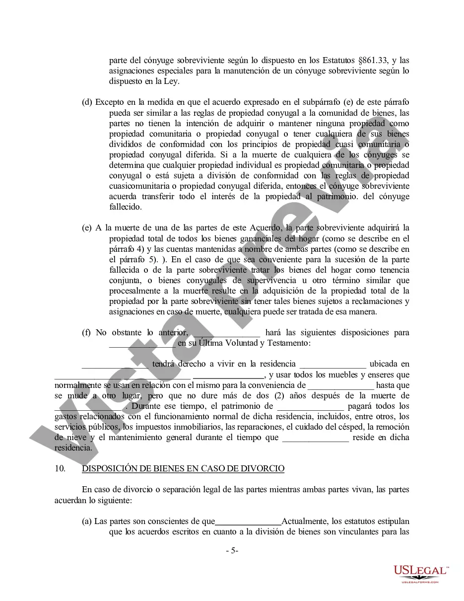 Preview Acuerdo de propiedad prenupcial