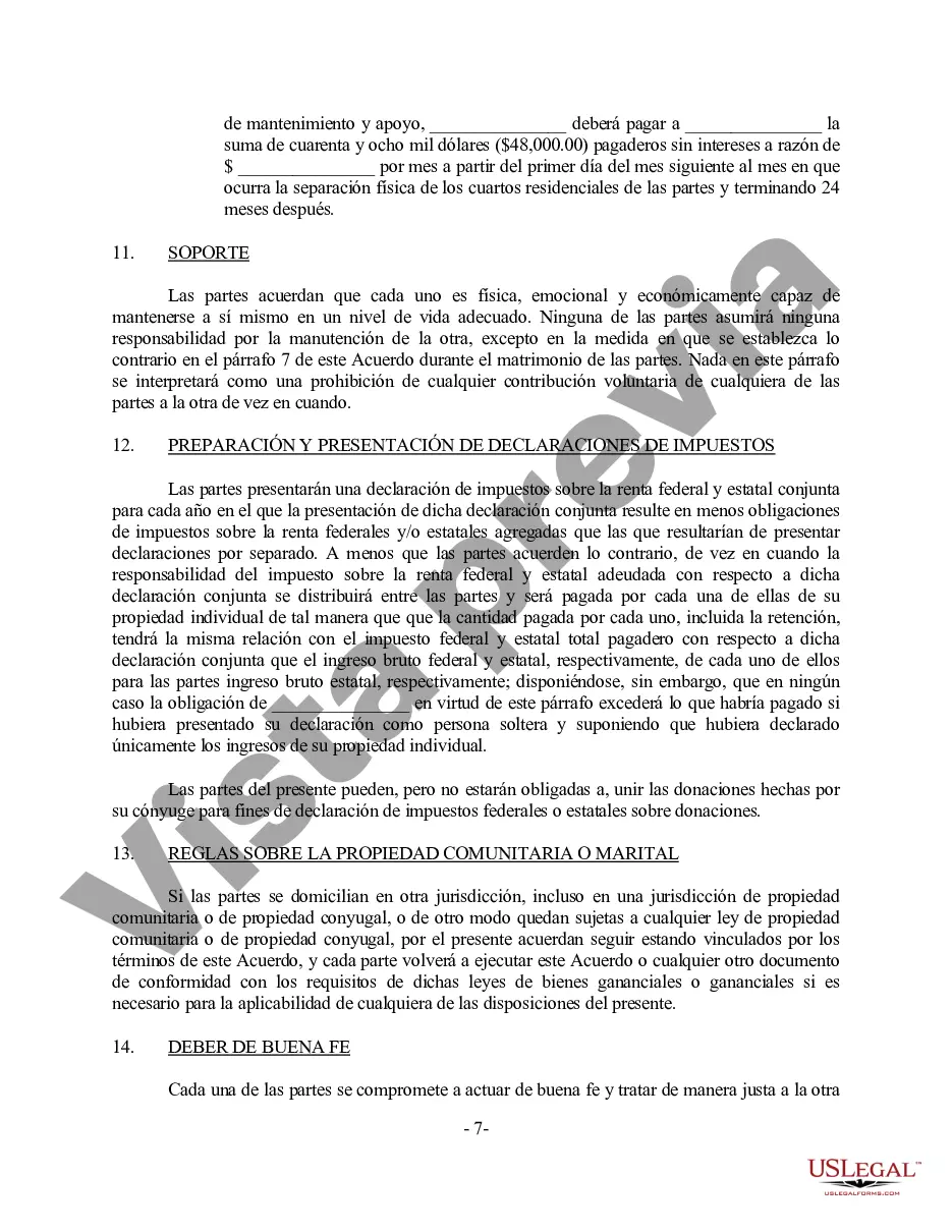 Preview Acuerdo de propiedad prenupcial