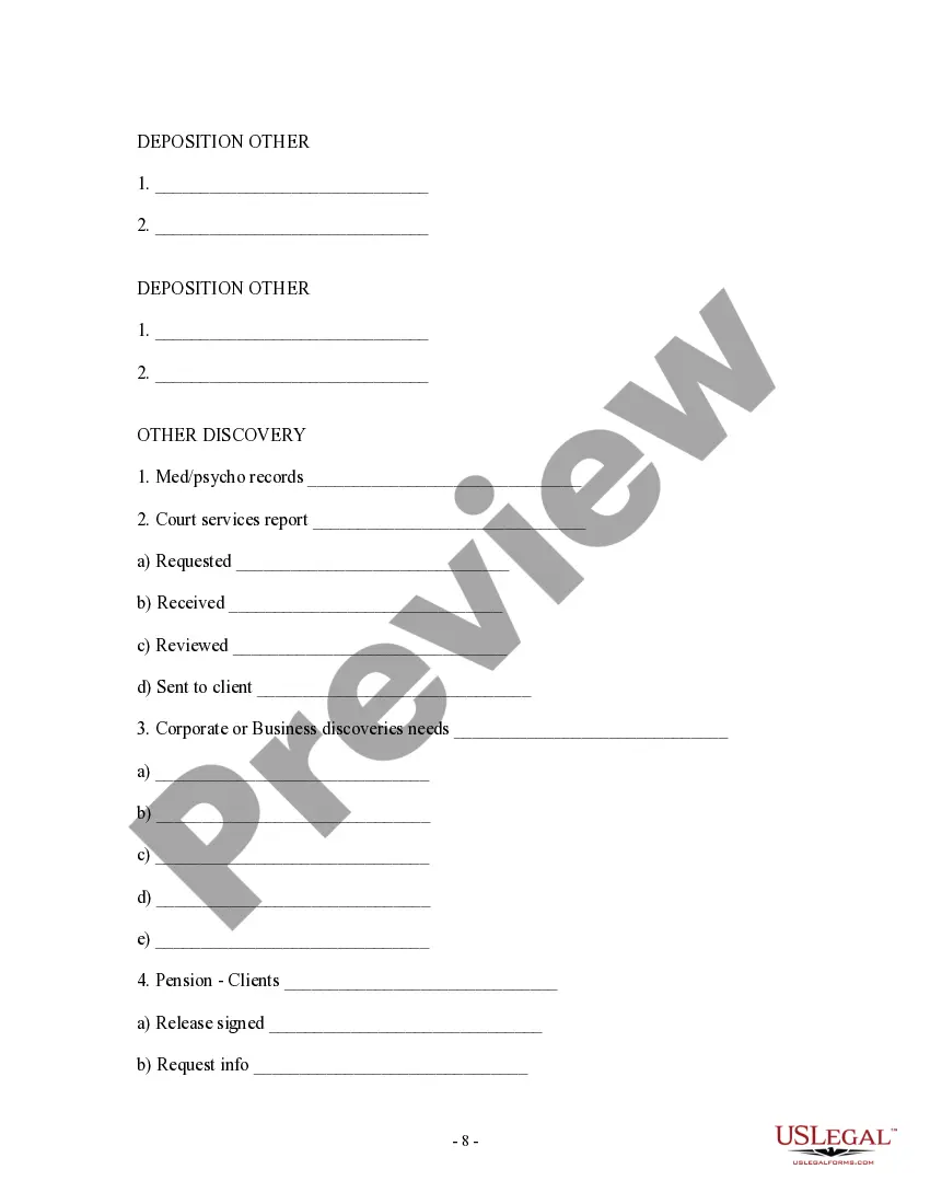 Get Partial checklist of tasks - steps for opening client file Preview Partial checklist of tasks - steps for opening client file