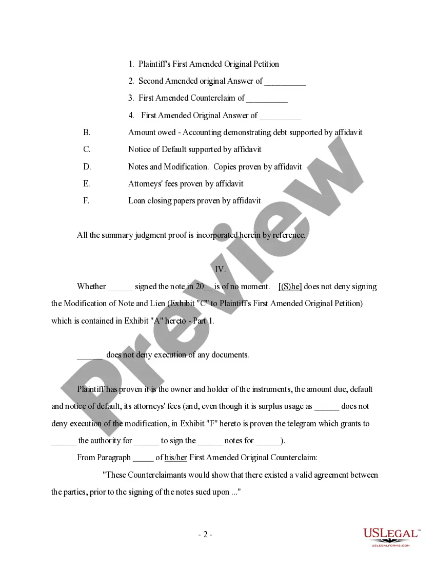 Get Plaintiff's Second Motion for Summary Judgment Preview Plaintiff's Second Motion for Summary Judgment