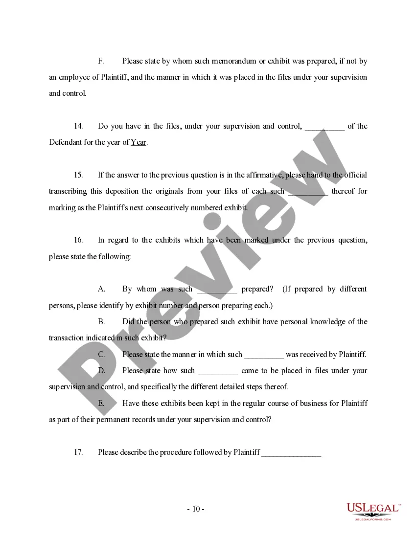 Get Corporate Deposition Check List Preview Corporate Deposition Check List