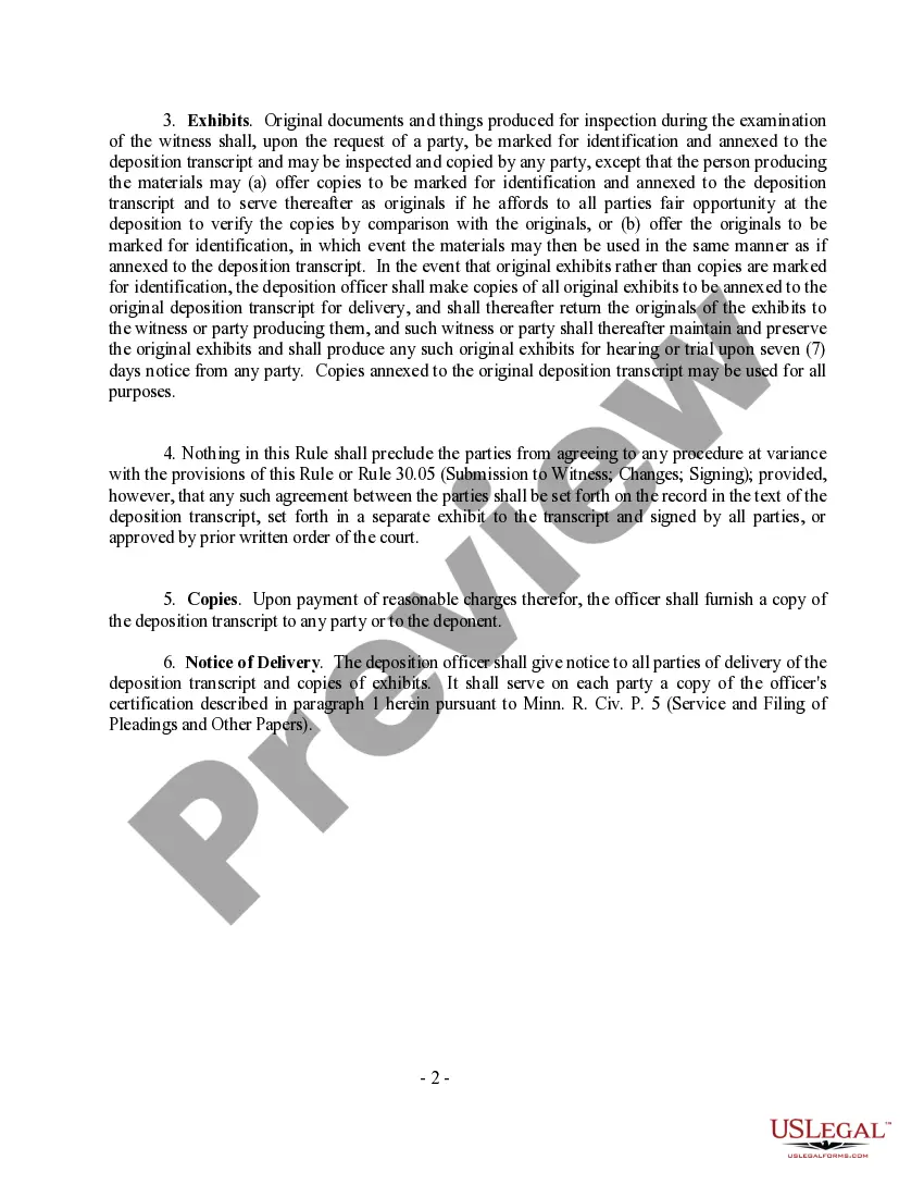 Get Corporate Deposition Check List Preview Corporate Deposition Check List
