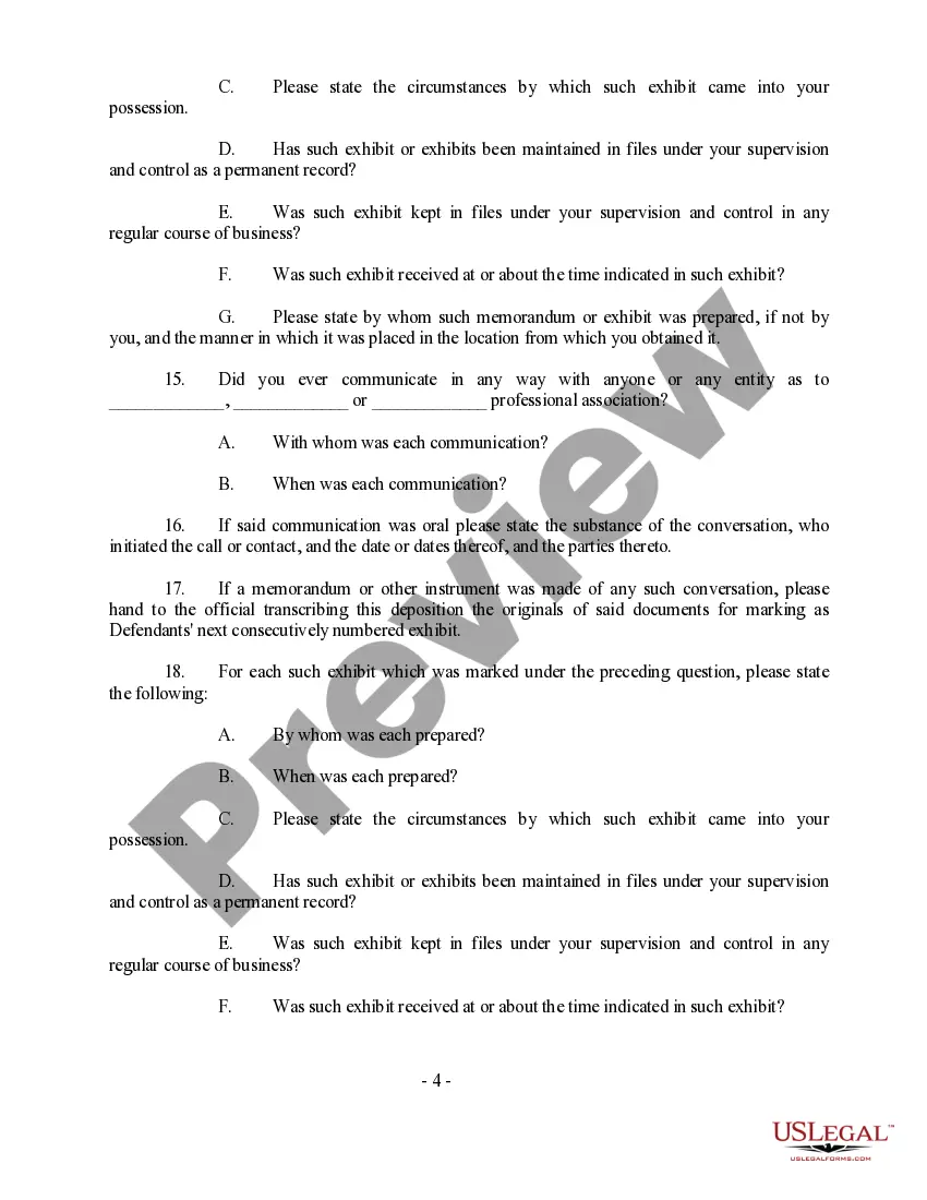 Get Corporate Deposition Check List Preview Corporate Deposition Check List
