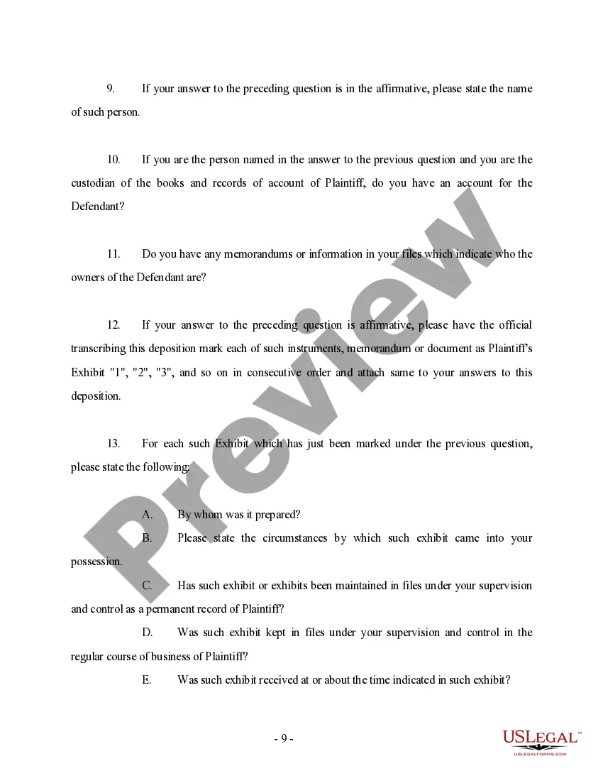 Get Corporate Deposition Check List Preview Corporate Deposition Check List