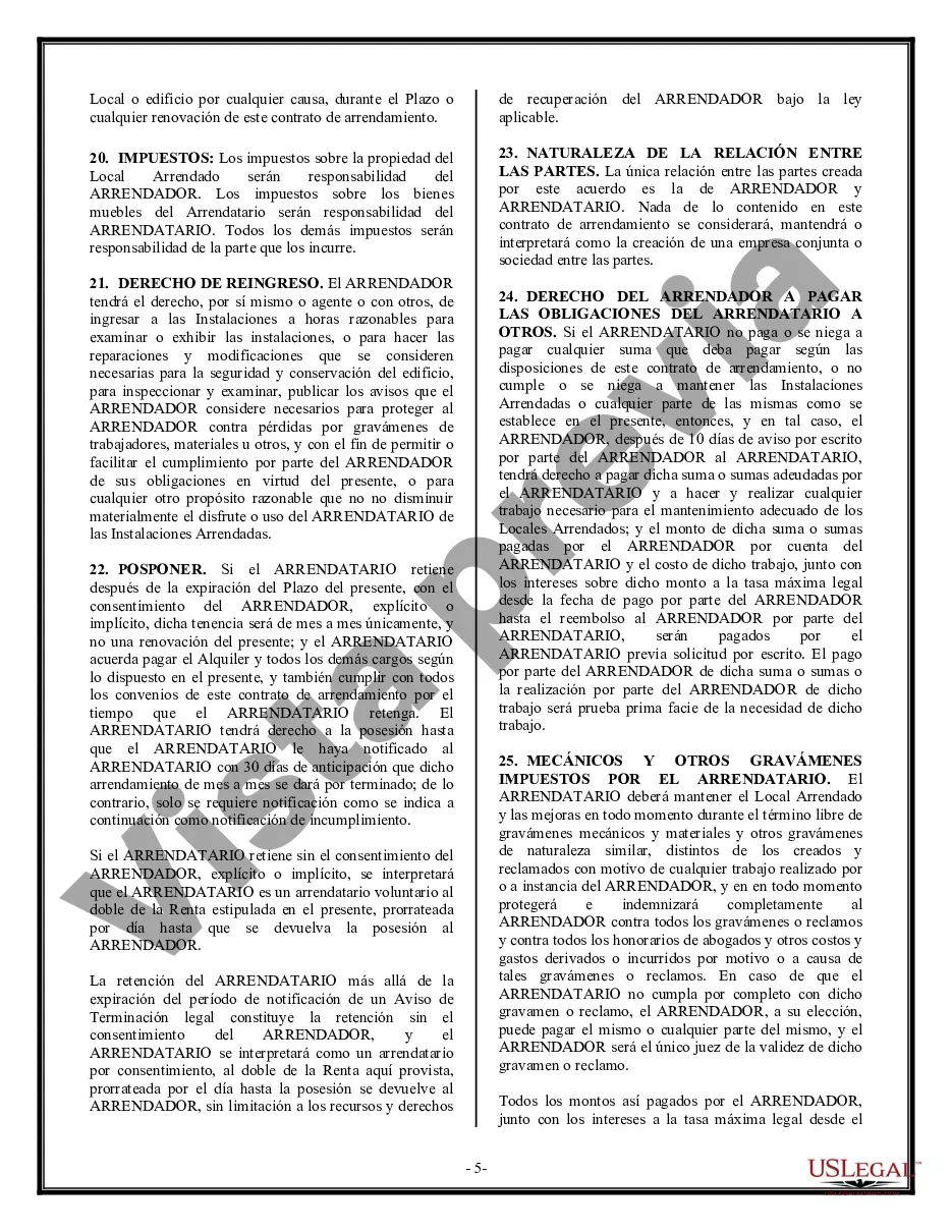 Preview Arrendamiento de edificio o espacio comercial