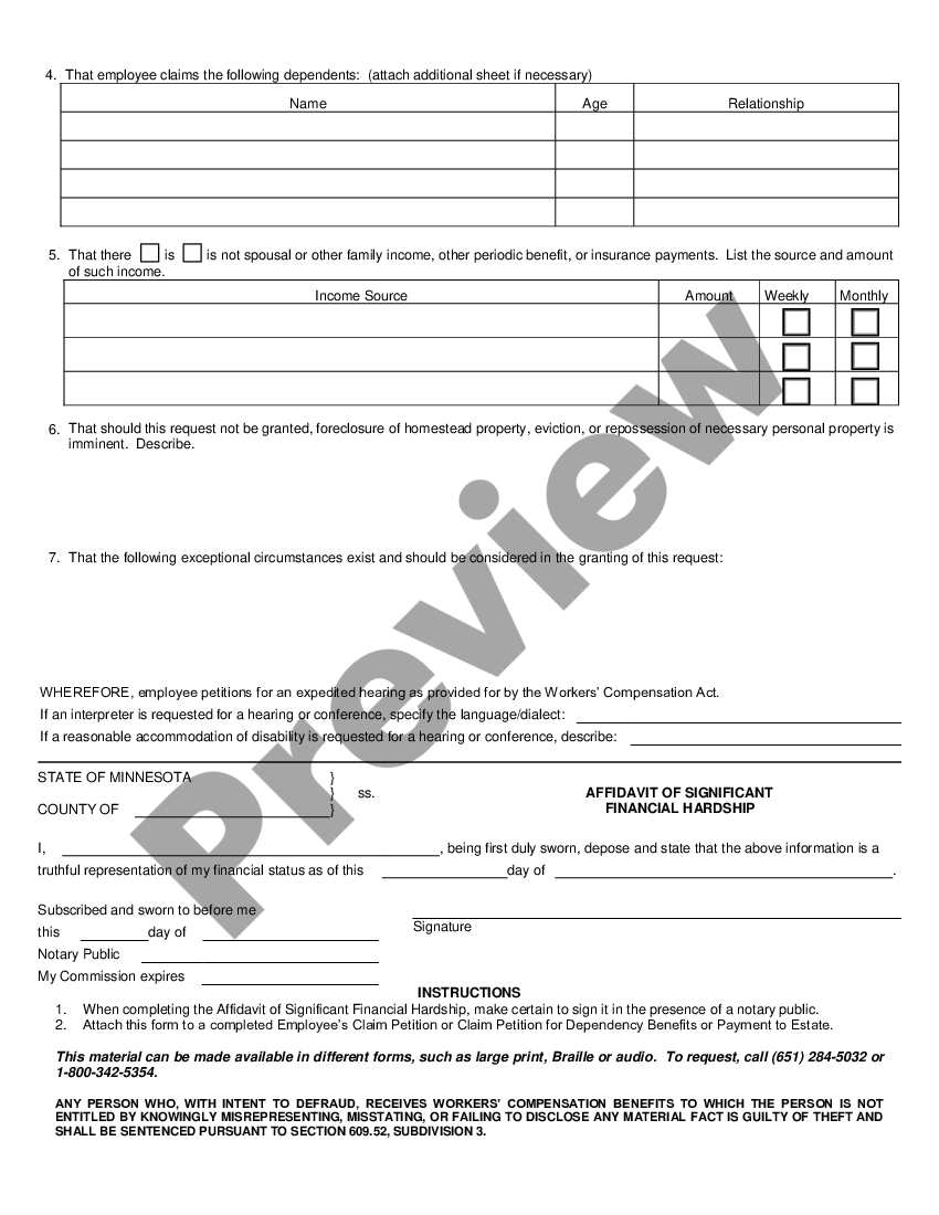 Affidavit Financial Hardship For F1 Visa | US Legal Forms