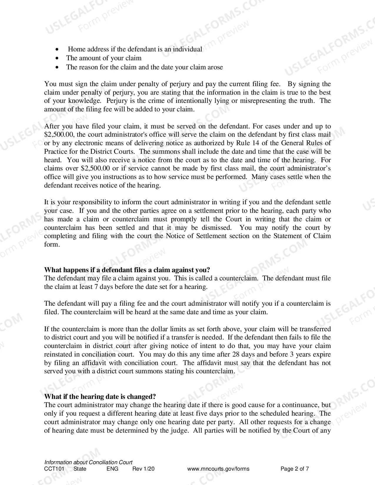 Preview Conciliation Court Brochure