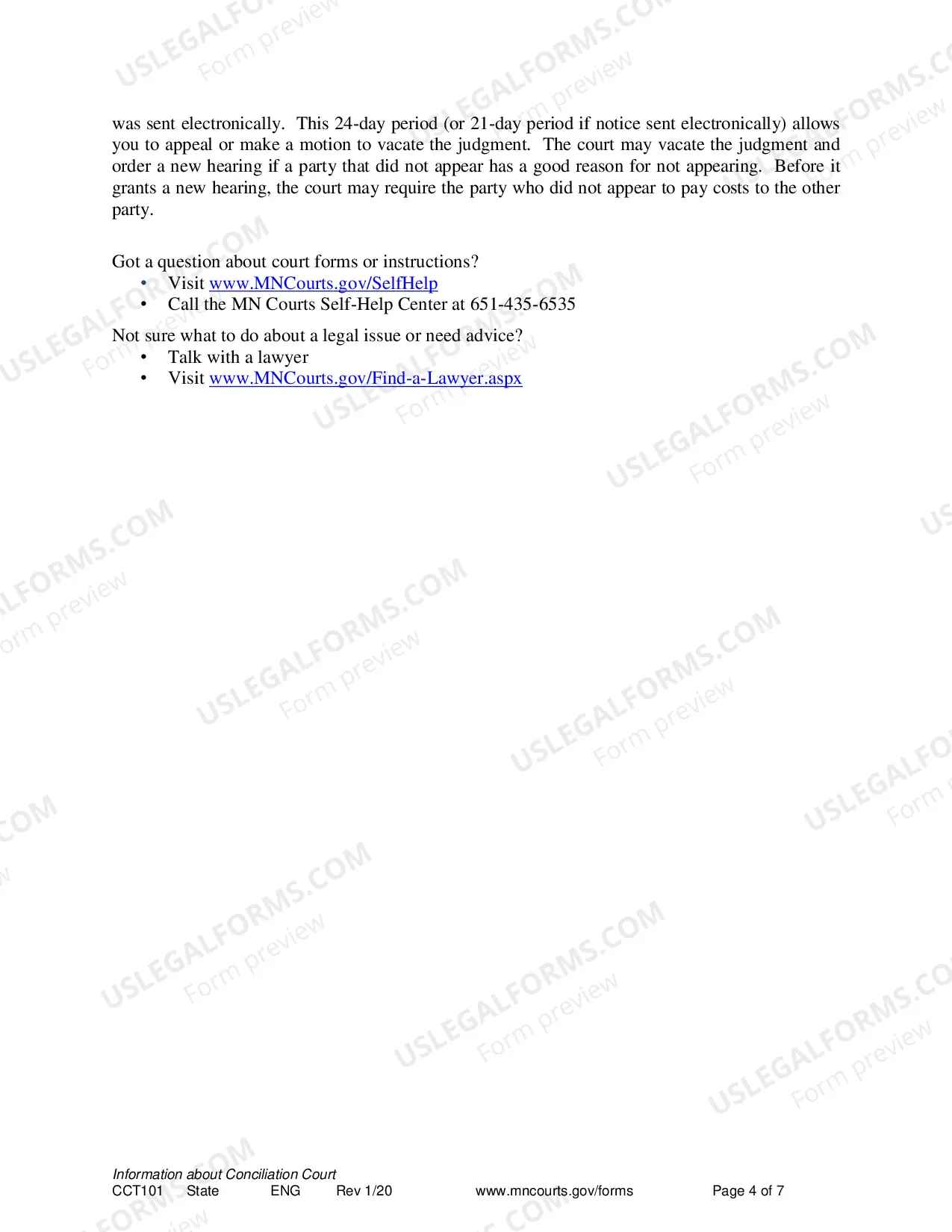 Preview Conciliation Court Brochure
