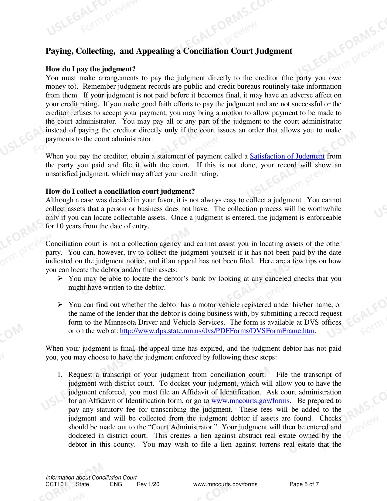 Preview Conciliation Court Brochure