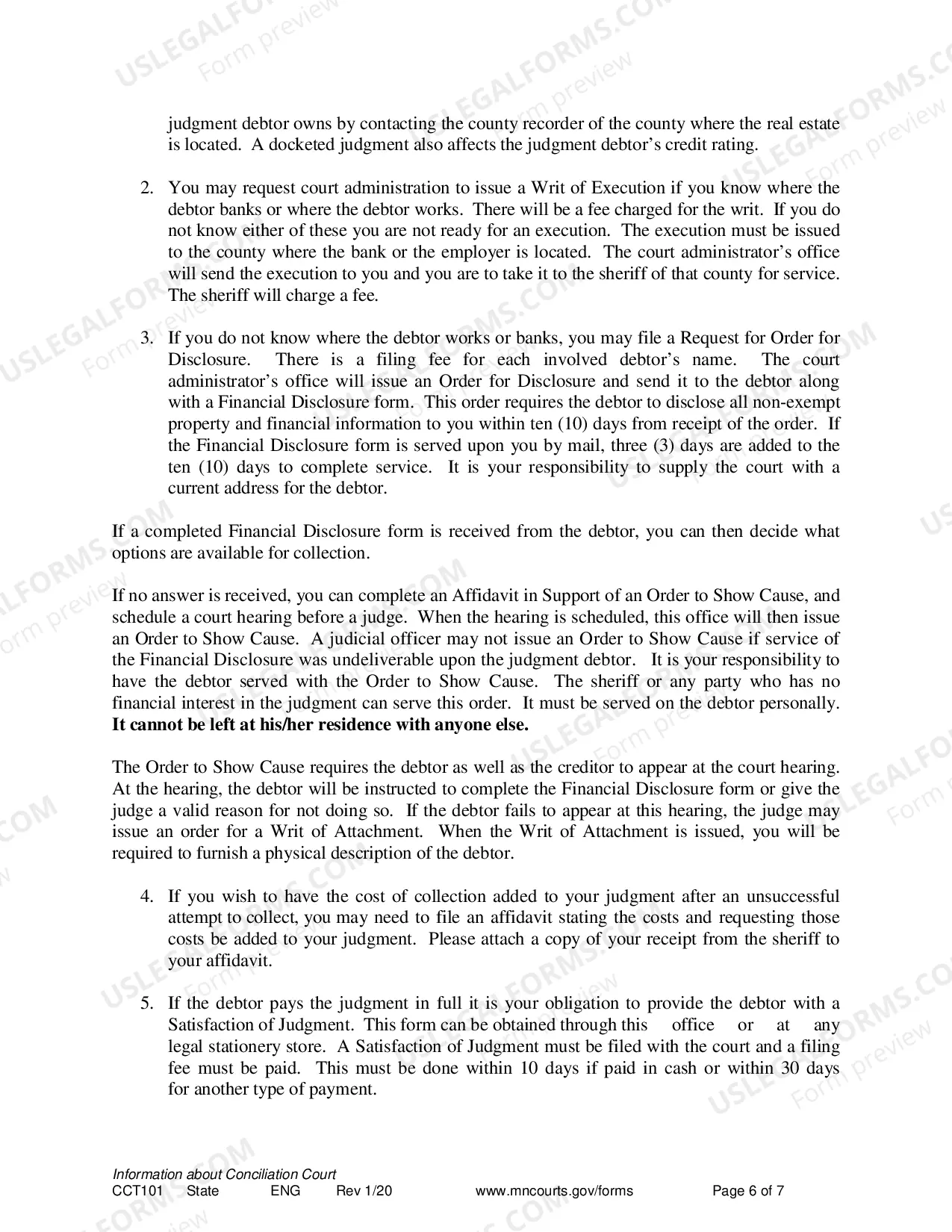 Preview Conciliation Court Brochure