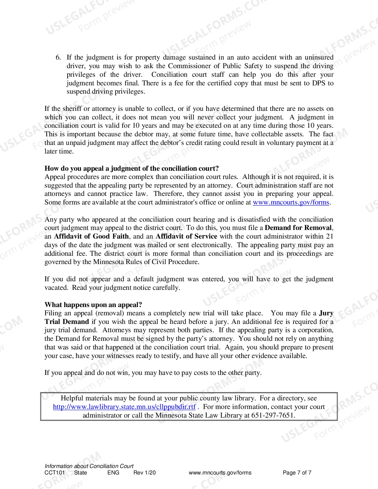 Preview Conciliation Court Brochure