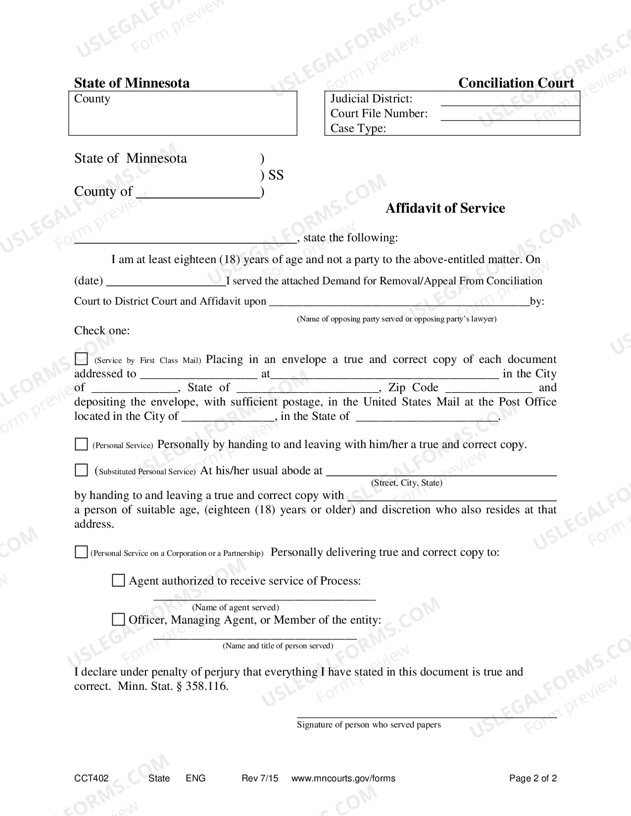 Preview Demand for Removal - Appeal