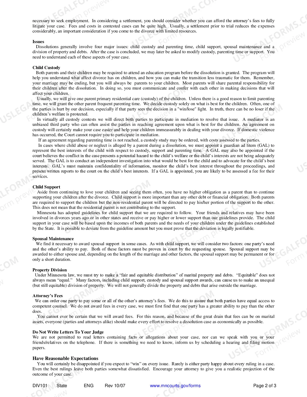 Preview Divorce Brochure
