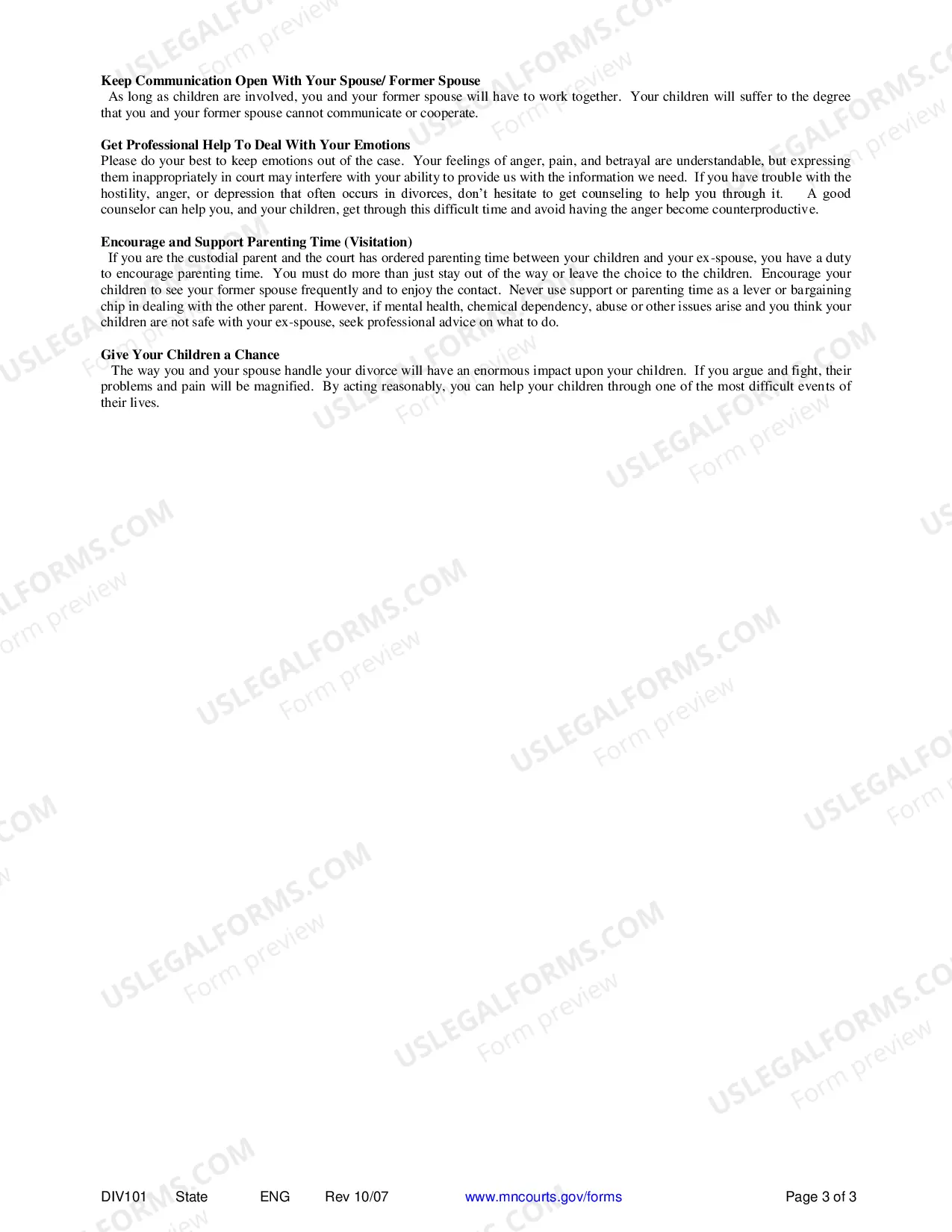 Preview Divorce Brochure