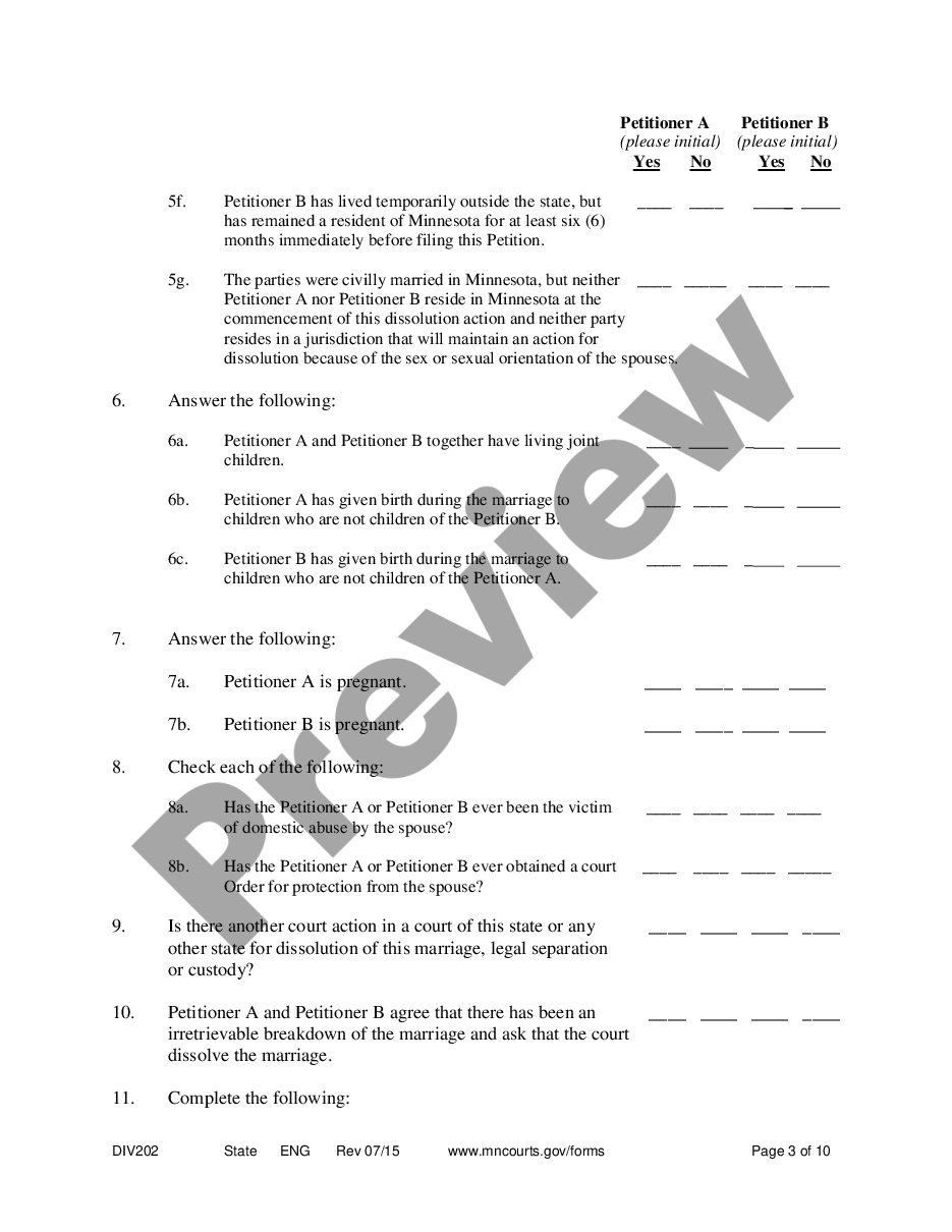 page 2 Summary Dissolution Form preview