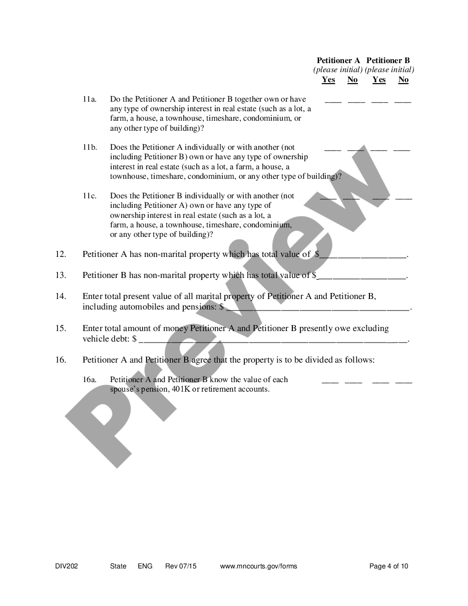 page 3 Summary Dissolution Form preview