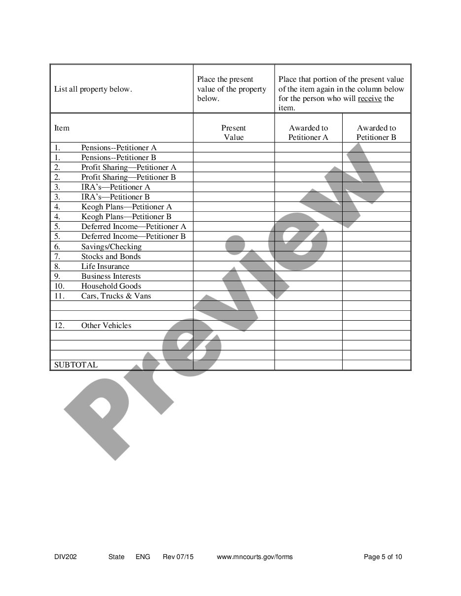page 4 Summary Dissolution Form preview