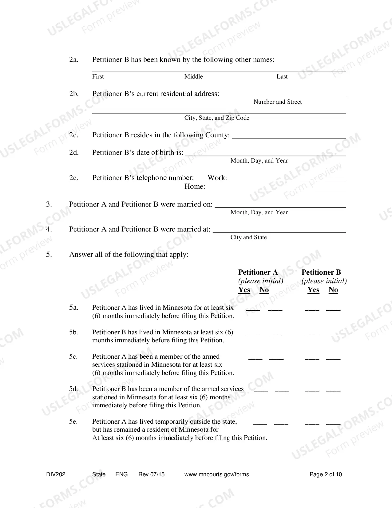 Preview Summary Dissolution Form