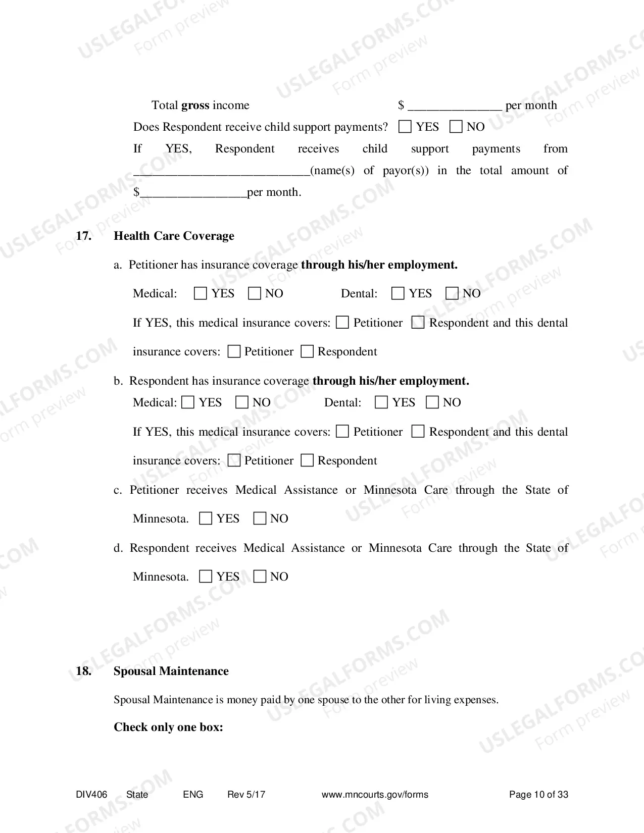 Preview Marital Termination Agreement without Children