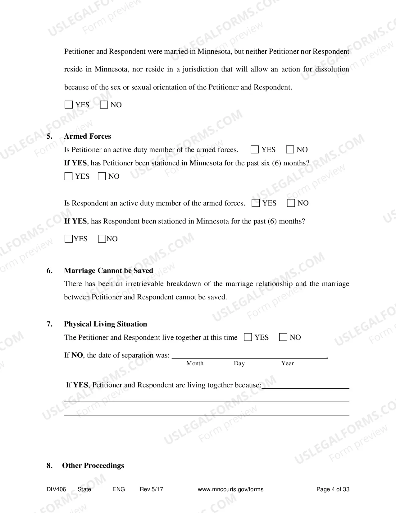 Preview Marital Termination Agreement without Children