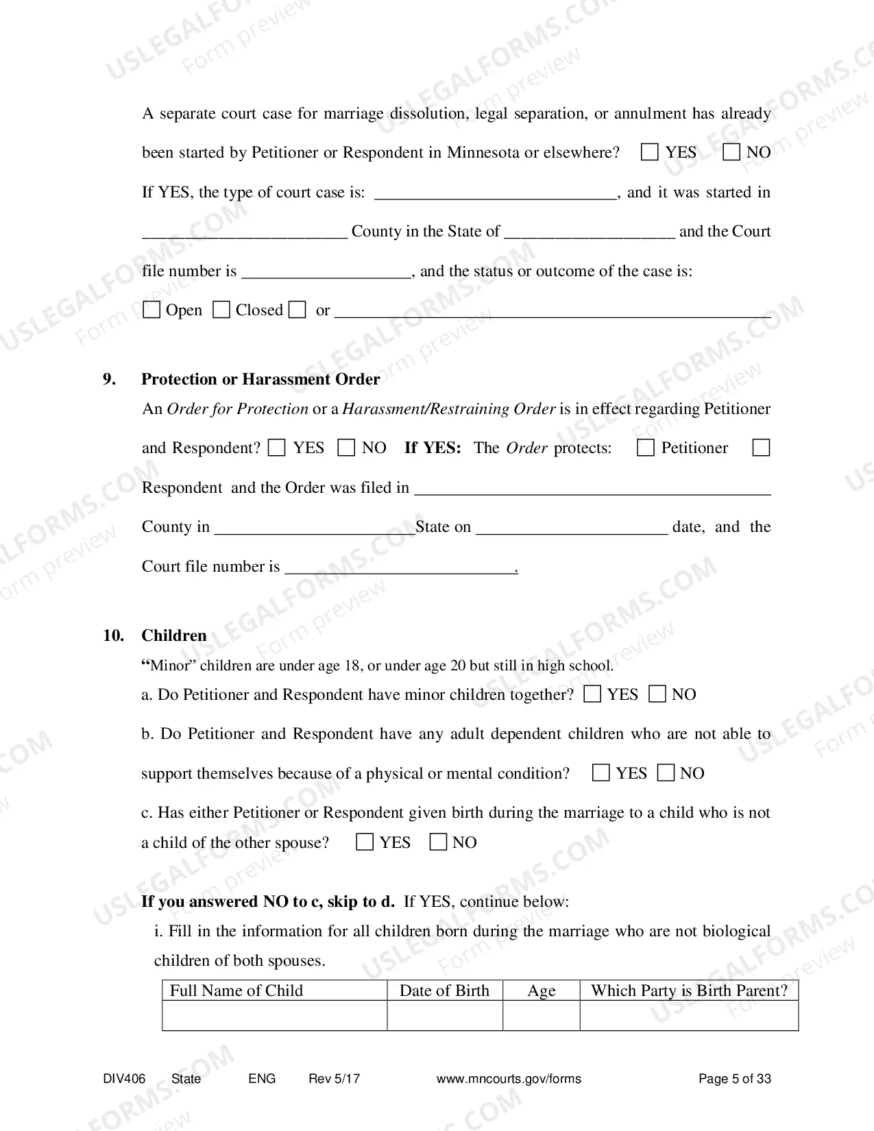 Preview Marital Termination Agreement without Children