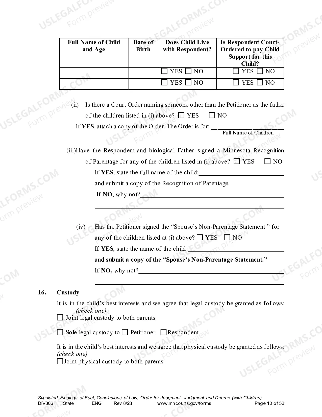Preview Marital Termination Agreement