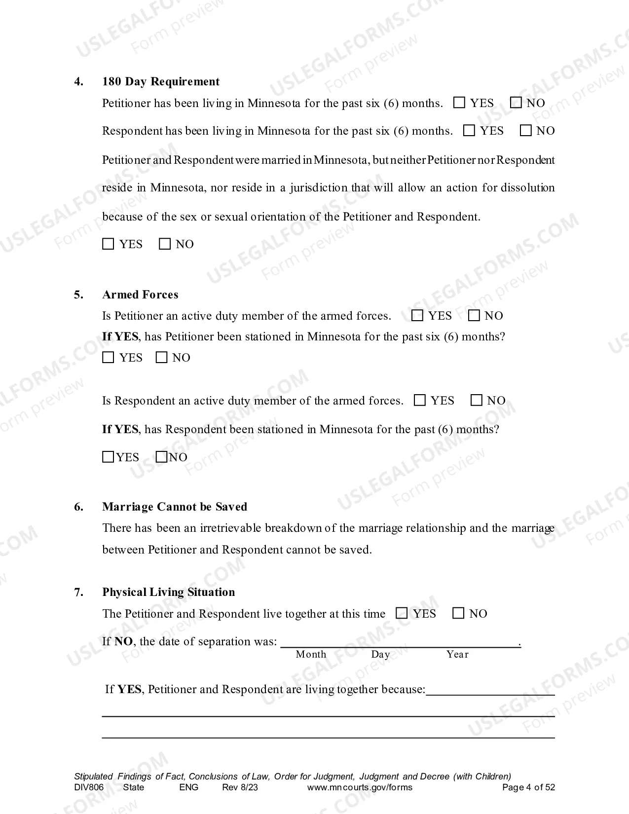 Preview Marital Termination Agreement