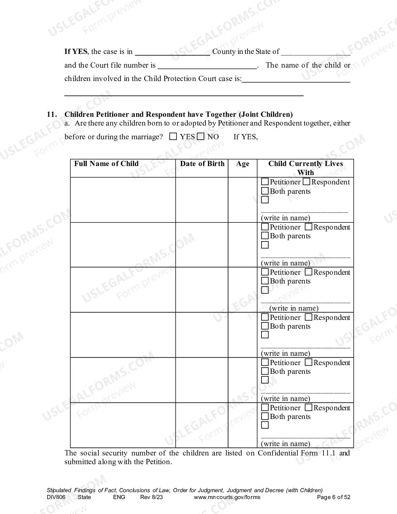 Preview Marital Termination Agreement